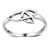 Plain Celtic Trinity Silver Ring