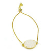 Ariana Large Oval Bracelet in Gold