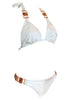 Tina Halter Top & Skimpy Bottom - White