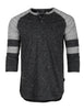 ZIMEGO Men's 3/4 Sleeve Baseball Football College Raglan Henley