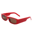 Skyrider - Retro Rectangle Narrow Square Vintage Slim Sunglasses