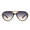 Unityth - Geometric Retro Round Vintage Fashion Aviator Sunglasses