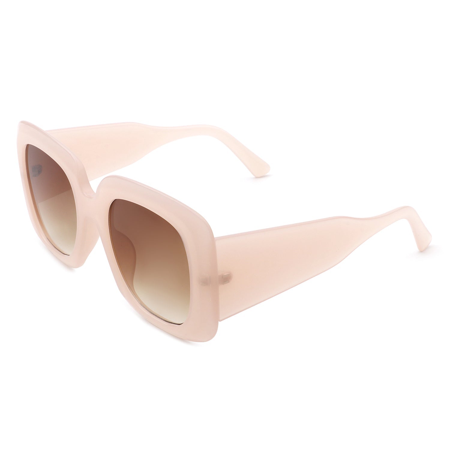 Yarrowia - Lunettes de soleil tendance rétro carrées surdimensionnées pour femme