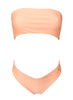 Zoey Bandeau Top & Classic Bottom - Peach