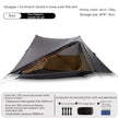 Double-Sided Silicon-Coated Pyramid Tent