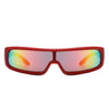 Orion - Futuristic Wrap Around Fashion Rectangle Shield Sunglasses