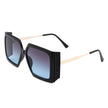 Yellowra - Women Oversize Retro Square Large Fashion Sunglasses