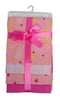 Bambini Pink Four Pack Receiving Blanket