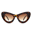 Luminara - Women Fashion Retro Round Cat Eye Sunglasses