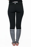 Black With White Stripes - Pocket Pant