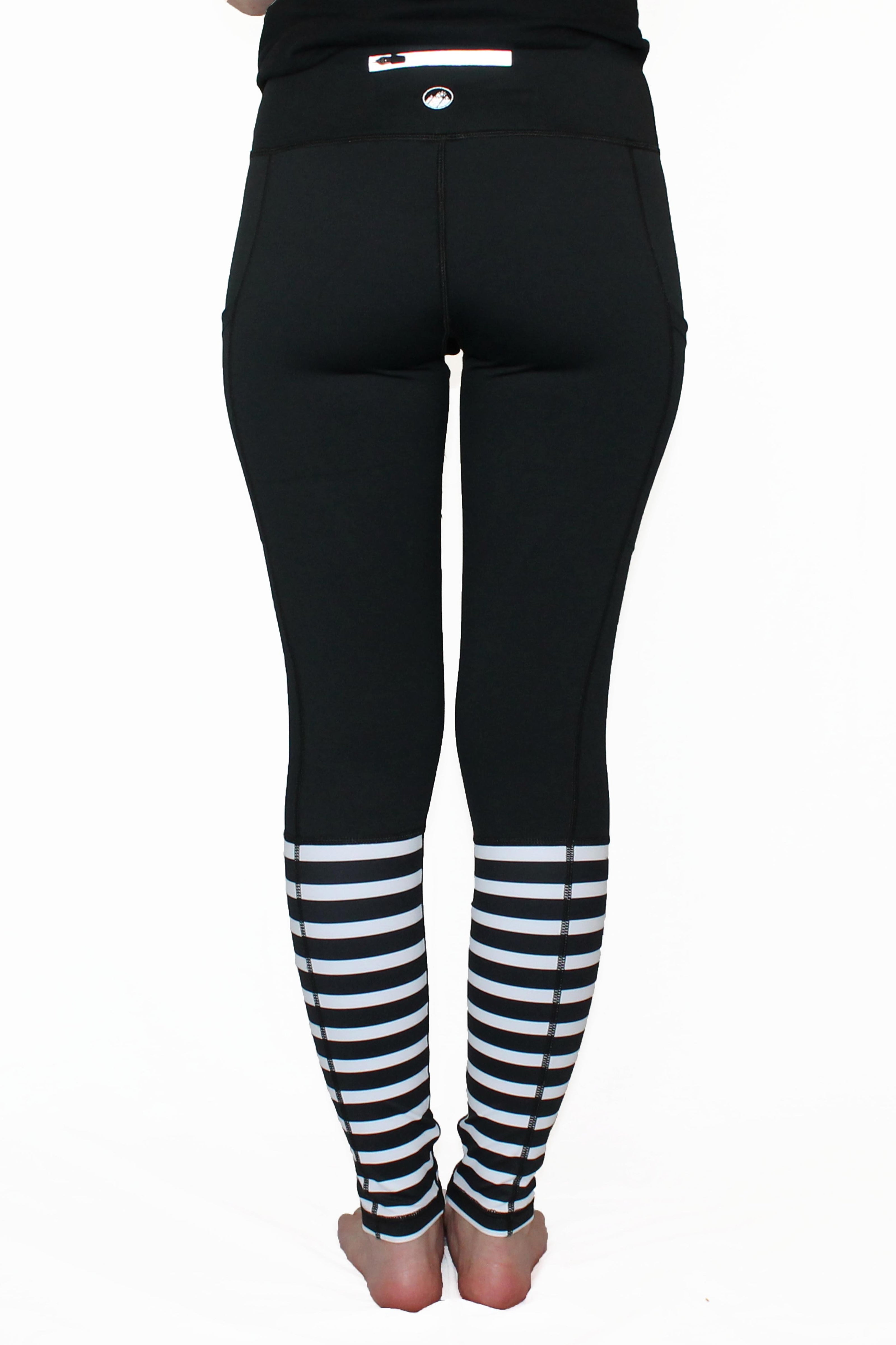 Black With White Stripes - Pocket Pant