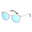 CAMBRIDGE | Pillowed Rectangle Flat Lens Horned Rim Sunglasses