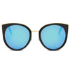 HOLMDEL | Women's Iconic Mirrored Lens Cat Eye Sunglasses