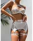 Transparent Fit Bandage Garter With Stockings