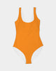 Maillot de bain une pièce femme orange acidulé