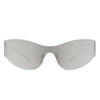 Galadriel - Futuristic Mirrored Cyberpunk Sport Reflective Shield Sunglasses