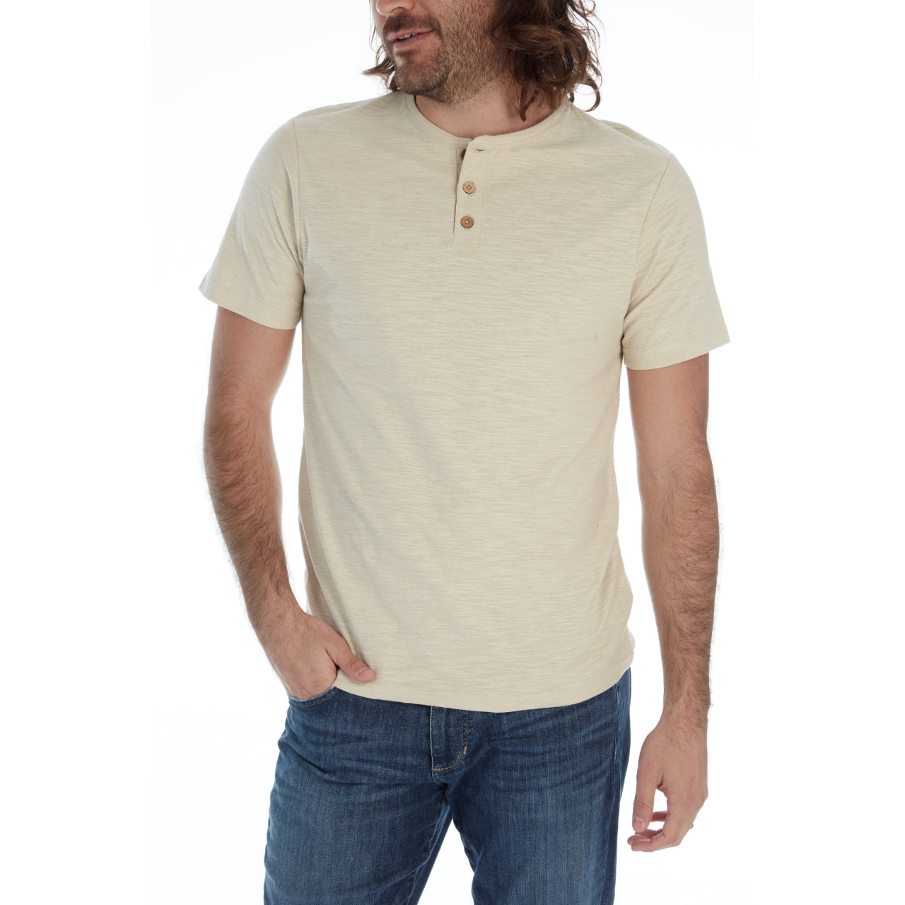 Gabe Solid Slub Henley