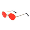 Ufril - Oval Retro Geometric Round Glitter Fashion Sunglasses