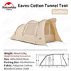 Tente tunnel Eaves Cotton 10㎡ 3-4 personnes