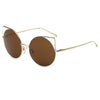 Dublin- Women Mirrored Lens Round Cat Eye Sunglasses