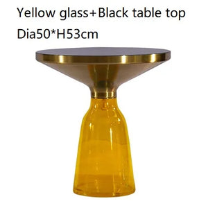 Classic Design Sebastian Herkner Round Glass Tea Side Table