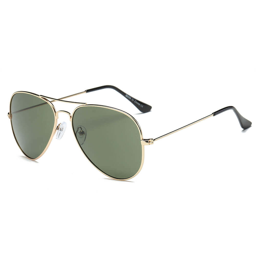 AARUS | Unisex Classic Metal Teardrop Aviator Shades Sunglasses