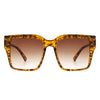 Verdiana - Women Chic Flat Top Tinted Fashion Square Sunglasses