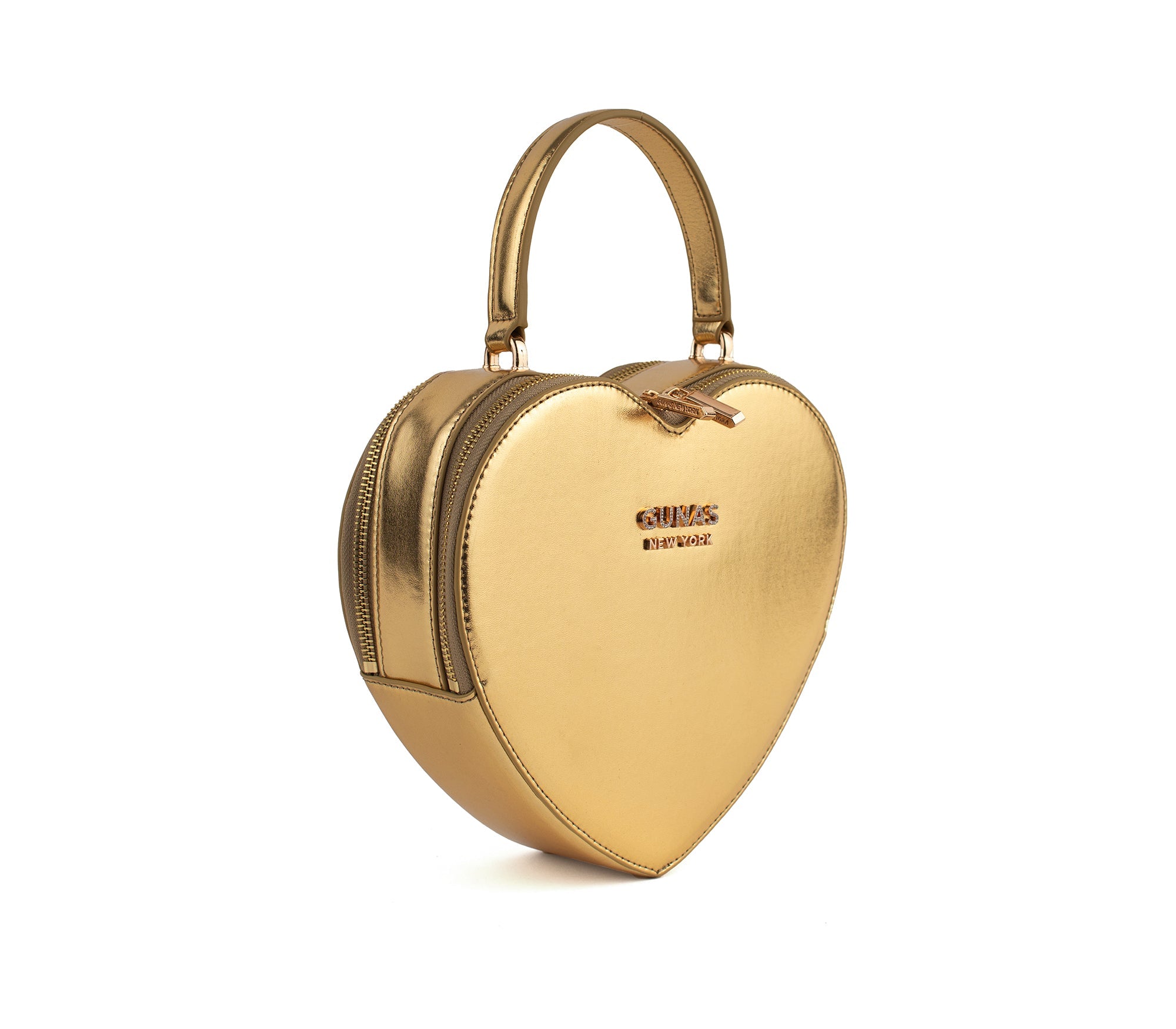 Sweetheart - Gold Vegan Crossbody Bag