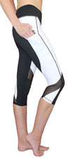 Black and White - Pocket Capri