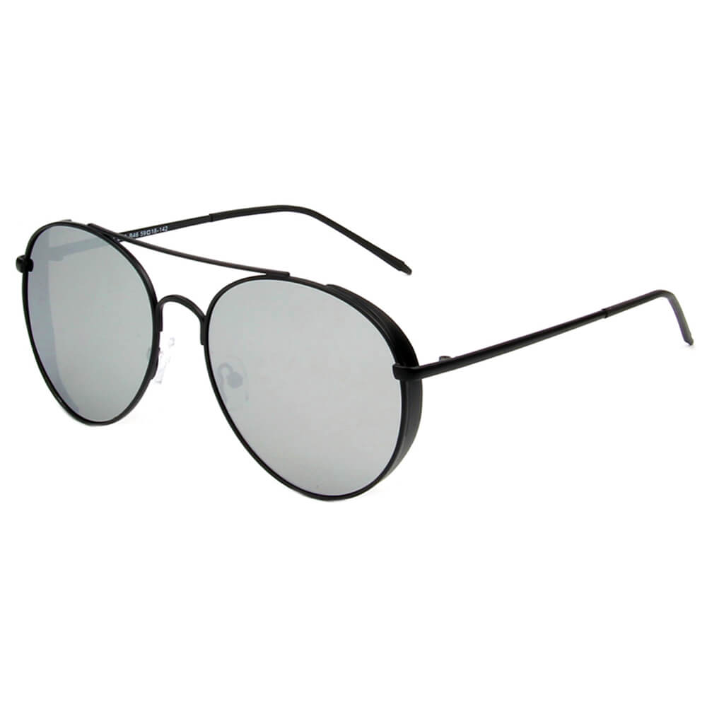 Baza - Classic Polarized Mirrored Aviator Sunglasses