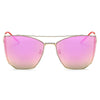 DORSET - Oversize Polygon Mirrored Lens Cat Eye Sunglasses