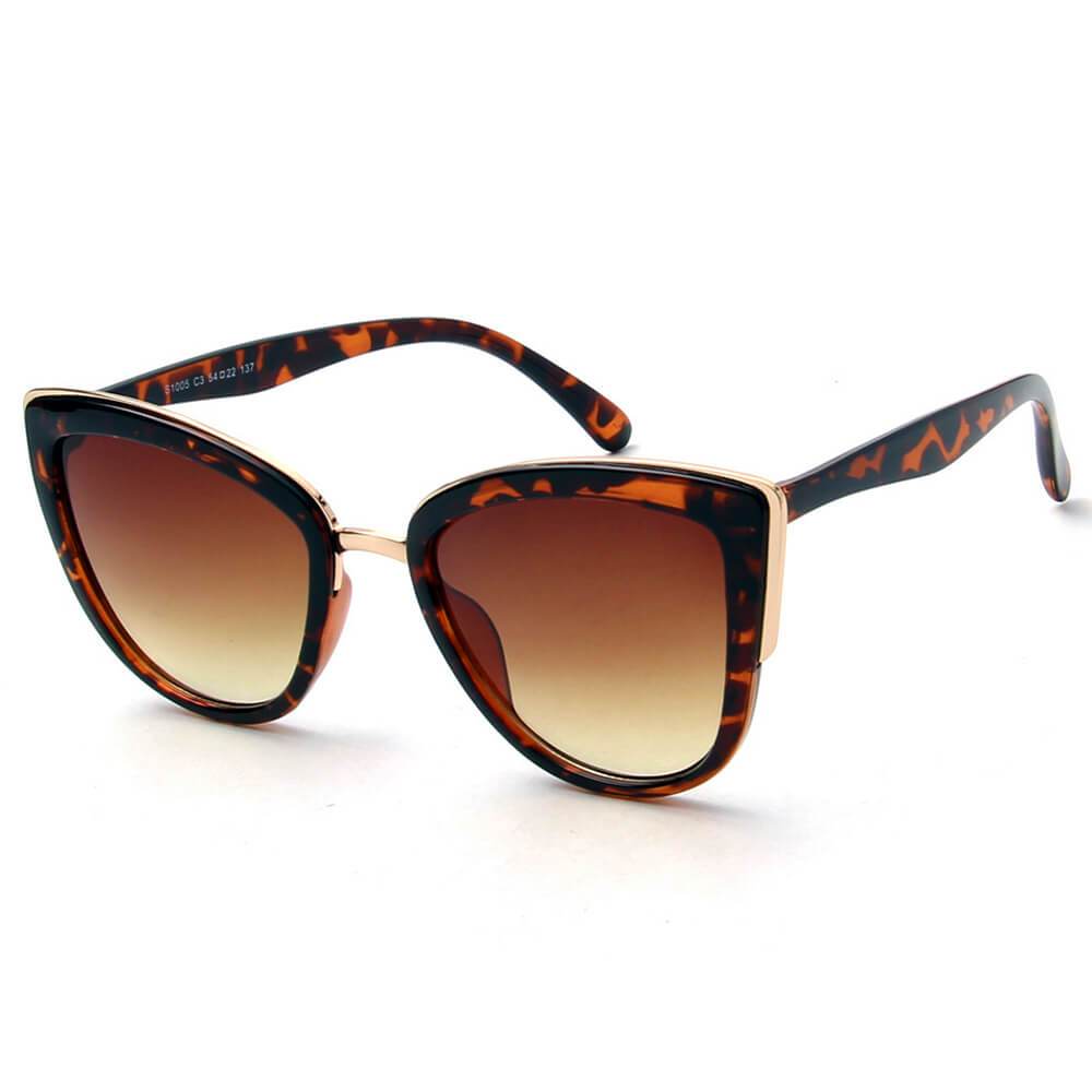 CHESTER | Women's Vintage Retro Oversized Cat Eye Sunglasses