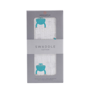 Space Robot Cotton Muslin Swaddle