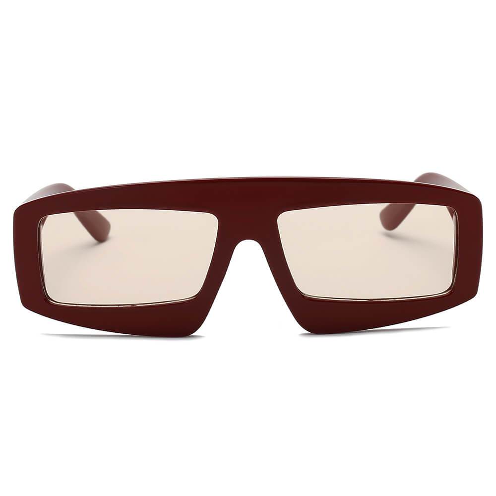 COHOES | Lunettes de soleil rectangulaires rétro vintage pour femmes