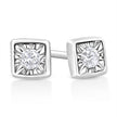 .925 Sterling Silver 1/10 Cttw Miracle-Set Diamond