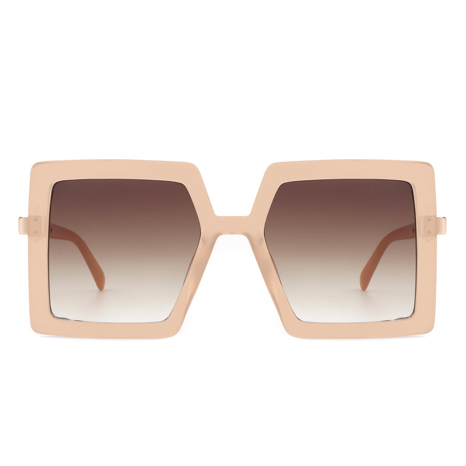 Luminova - Square Oversize Flat Top Fashion Women Sunglasses