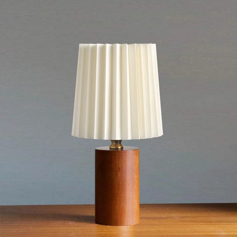 Lampe de table en bois massif