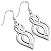 Boucles d'oreilles celtiques longues en argent sterling