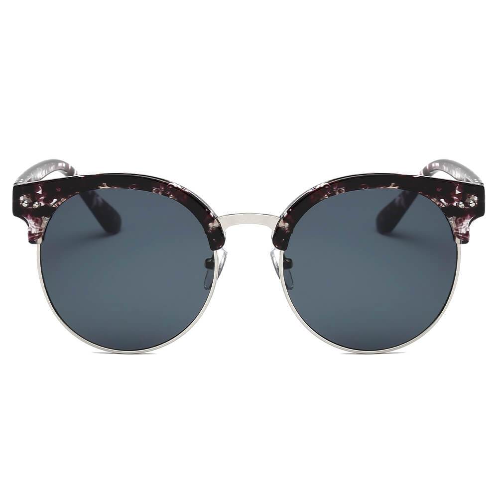 Jermyn - Retro Fashion Round Clubmaster Sunglasses