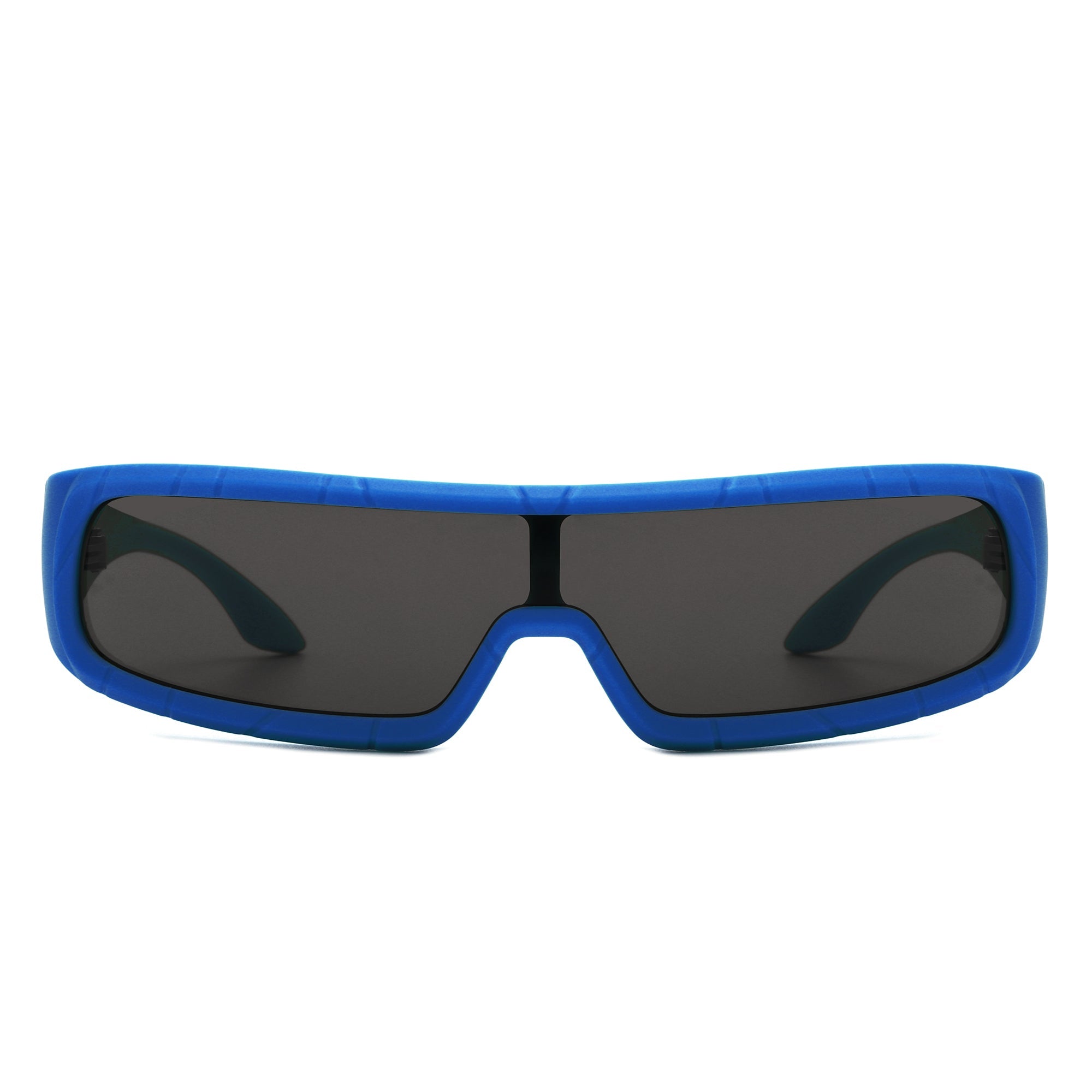 Orion - Futuristic Wrap Around Fashion Rectangle Shield Sunglasses