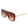 Wildwind - Square Fashion Flat Top Oversize Retro Sunglasses