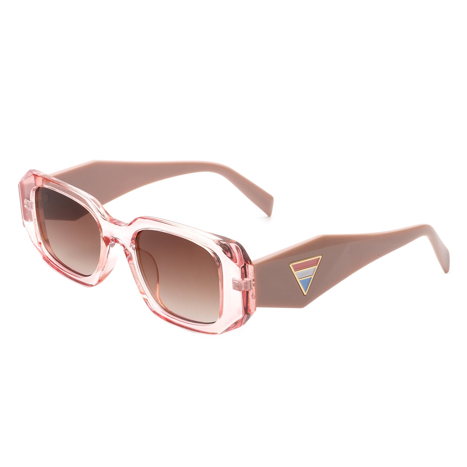 Goldenyx - Rectangular Fashion Geometric Narrow Slim Retro Sunglasses