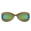 Albion - Oval Wrap Around Retro Round Fashion Sunglasses