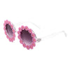 Ysabelia - Round Daisy Flower Shape Circle Party Floral Women Sunglasses