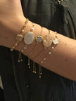 Grand bracelet ovale Ariana en or