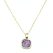 Collier Christy Square Druzy en or