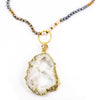 Courtney 5 Way Druzy Beaded Necklace in Ivory