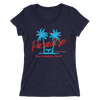 Women's Palm Trees Are My Paradise Customizable Triblend (Personalize This!)