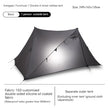 Double-Sided Silicon-Coated Pyramid Tent