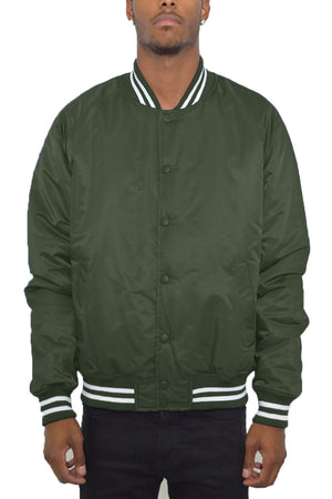 Classic Varsity Windbreaker Bomber Jacket